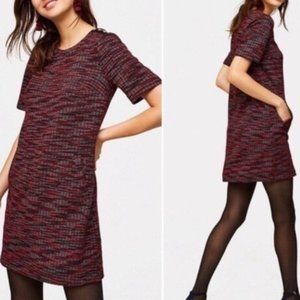 LOFT red tweed petite dress